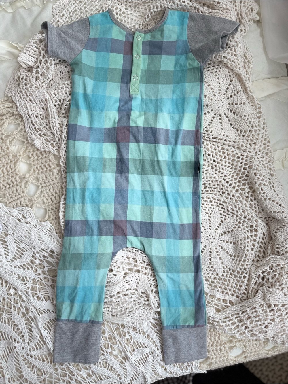 RAGS Original Plaid Romper Jumpsuit 2T Made in USA